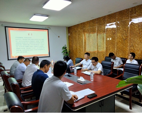 沈時東督導(dǎo)泗縣項(xiàng)目黨支部黨史學(xué)習(xí)教育專題組織生活會